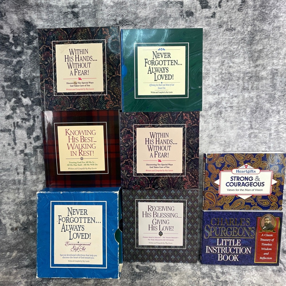 Christian Devotional Gift Book Lot 7pk Roy Lessin‎ Charles Spurgeon DaySpring